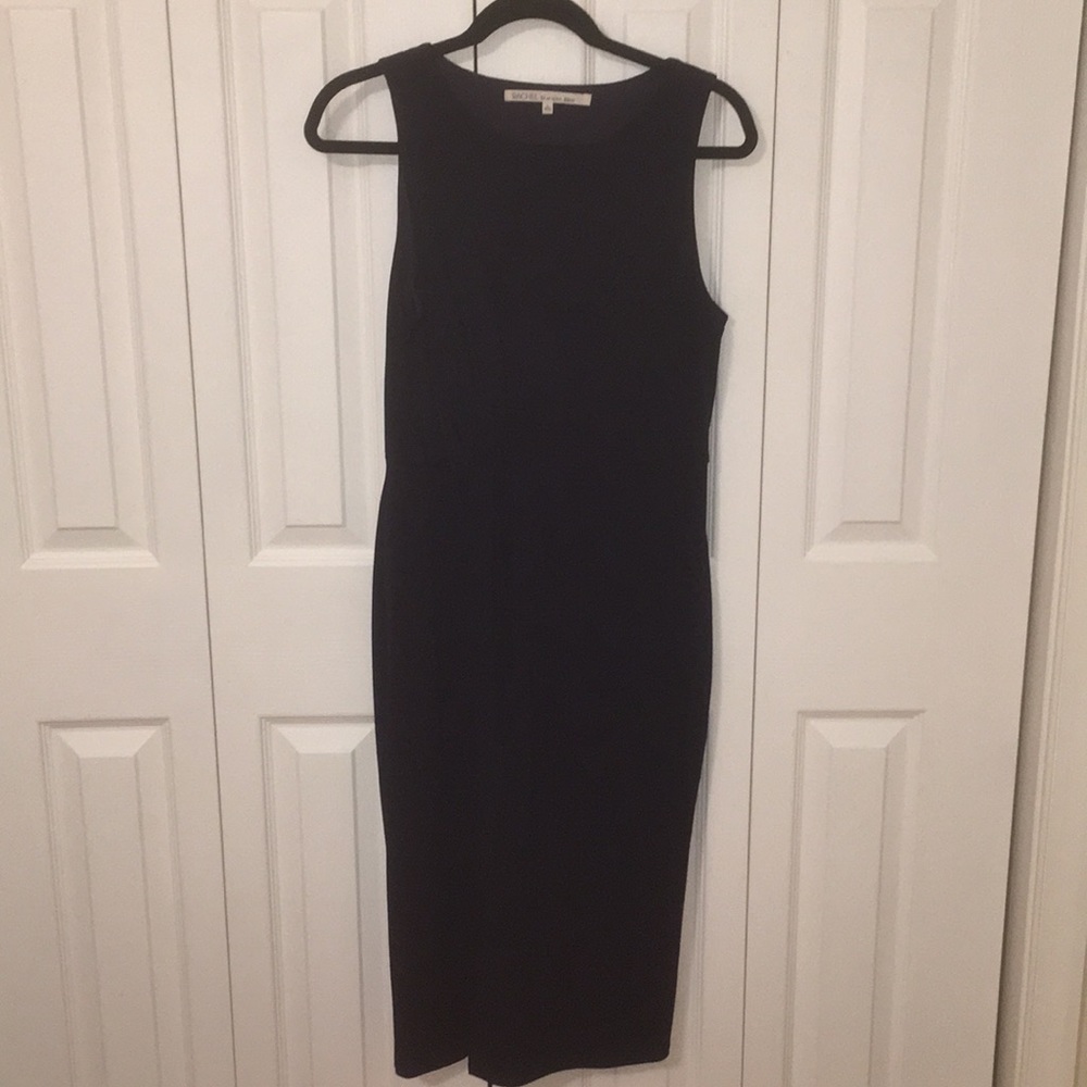 RACHEL Rachel Roy Navy Sheath with Knot Detail